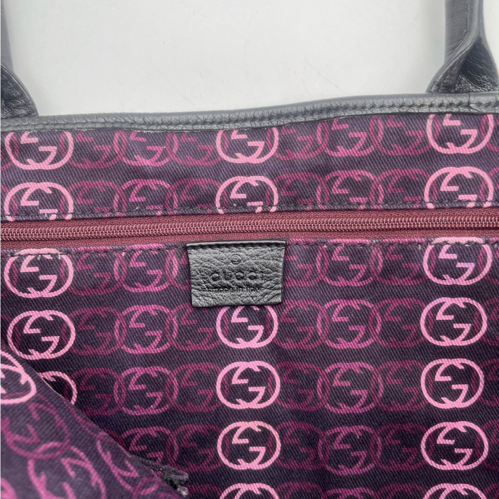 Gucci Black Leather Tote Bag - Picture 7 of 8